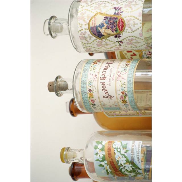French Perfume Bottles I (30cm H x 20cm W x 3.8cm D)