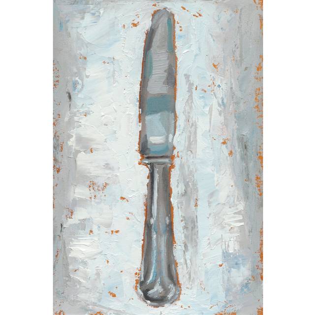 Impressionist Flatware III by Ethan Harper - Painting - Wrapped Canvas (30cm H x 20cm W)