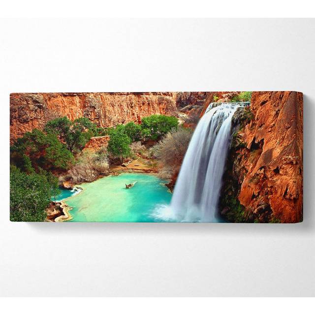 Arizona Waterfalls - Wrapped Canvas Art Prints (50.8cm H x 121.9cm W)