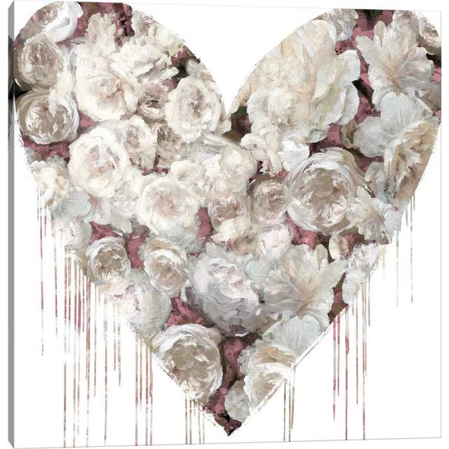 Big Hearted Flowers I by Lindsay Rodgers - Wrapped Canvas Art Prints (45.72 cm H x 45.72 cm W x 1.91 cm D)