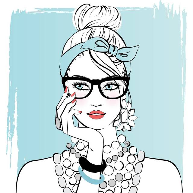 Planner Girl by Martina Paplova - Wrapped Canvas Art Prints (30cm H x 30cm W)