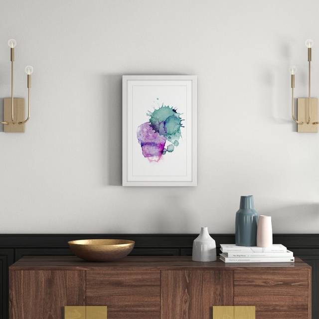Color Splotches - Picture Frame Art Print on Paper (61cm H x 41cm W x 3.81cm D)
