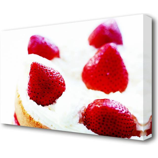 Strawberry Cream Pie Kitchen - Wrapped Canvas Photograph Print (50.8 cm H x 81.3 cm W)