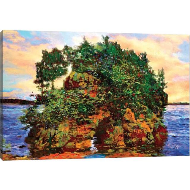 Crab Rock - Wrapped Canvas Painting (20.32 cm H x 30.48 cm W)