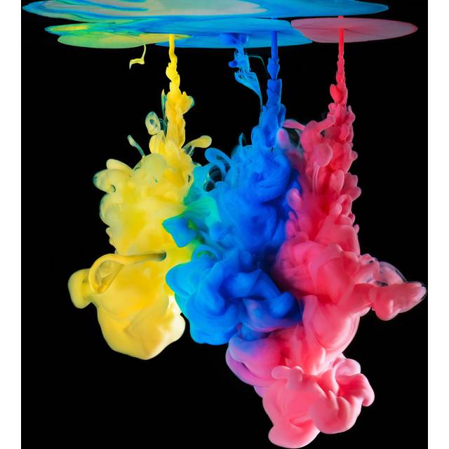Colored Inks Water by Zhuzhu - Wrapped Canvas Graphic Art (51cm H x 51cm W x 3.8cm D)