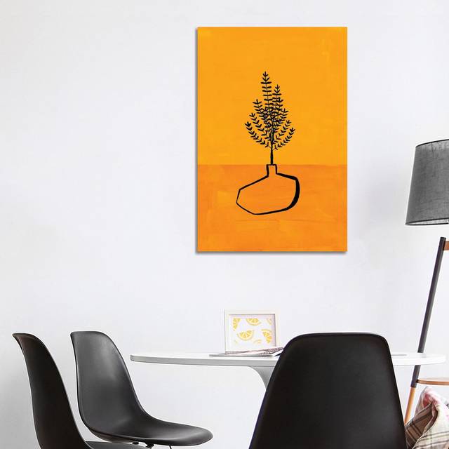 Antique Yellow Vase by EnShape - Wrapped Canvas Art Prints (101.6 cm H x 66.04 cm W x 3.175 cm D)