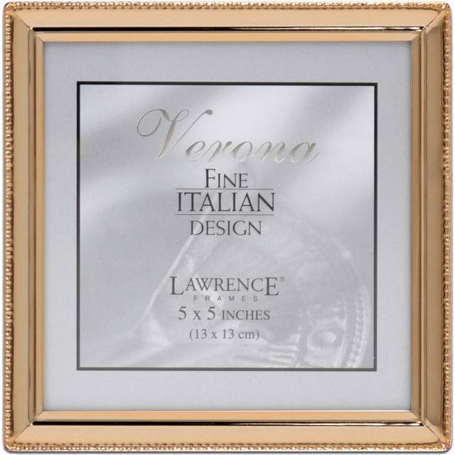 Lawrence Frames Classic Bead Picture Frame  5x5  Gold