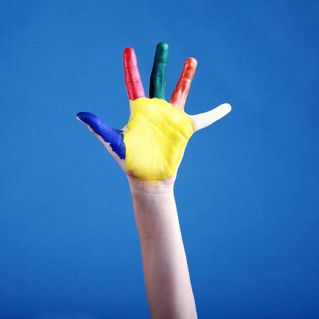 Sarben Child's Hand Painted by Britus - Wrapped Canvas Photograph (51cm H x 51cm W x 3.8cm D)