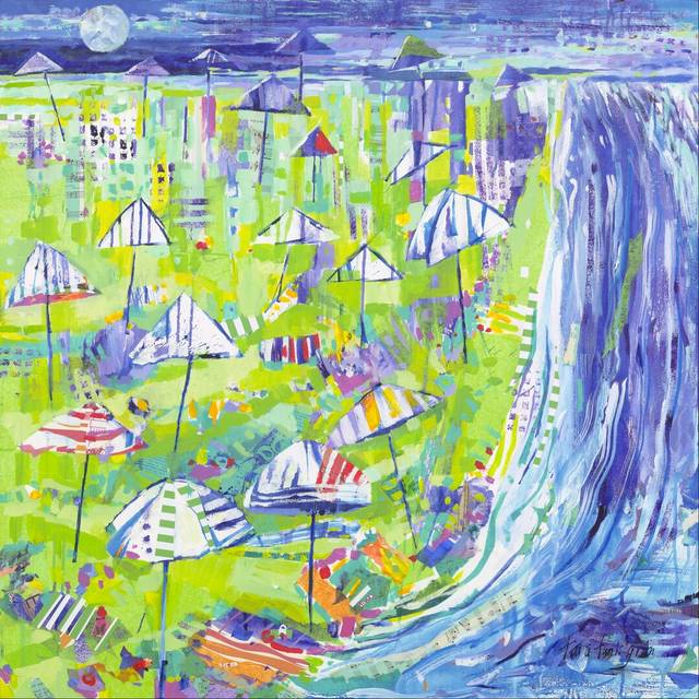 Coastal Fun Collage I (30cm H x 30cm W)