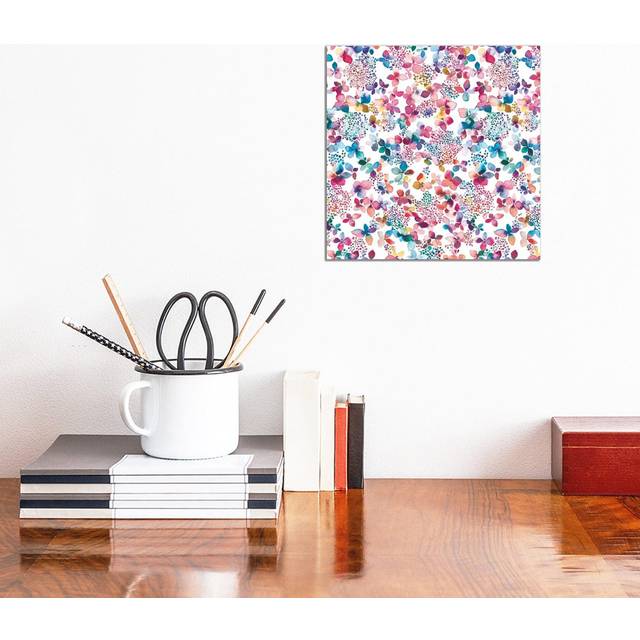 Hydrangea Colourful by Ninola Design - Wrapped Canvas Art Prints (30.48cm H x 30.48cm W x 1.91cm D)