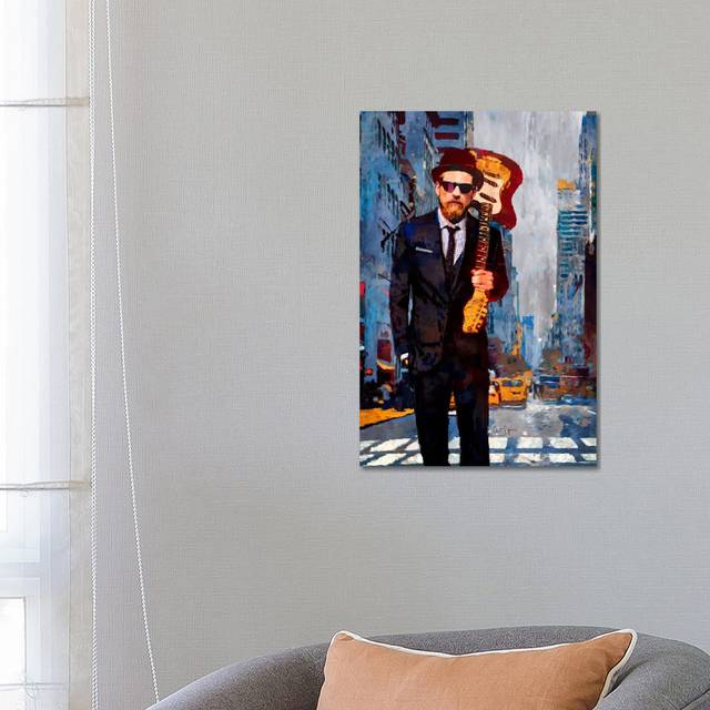 Rebel in a Suit - Wrapped Canvas Painting (66.04 cm H x 45.72 cm W x 1.91 cm D)