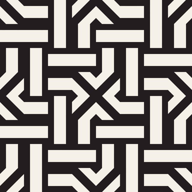 Hainsworth Repeating Geometric Stripes Tiling by Samolevsky - Wrapped Canvas Graphic Art (122cm H x 122cm W x 3.8cm D)