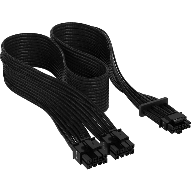 Corsair Premium Black Individually Sleeved 16-Pin PCIe 5.0 PSU Cable 6