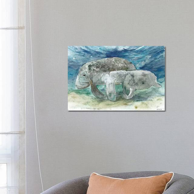 Manatee And Calf (66.04 cm H x 45.72 cm W x 1.91 cm D)