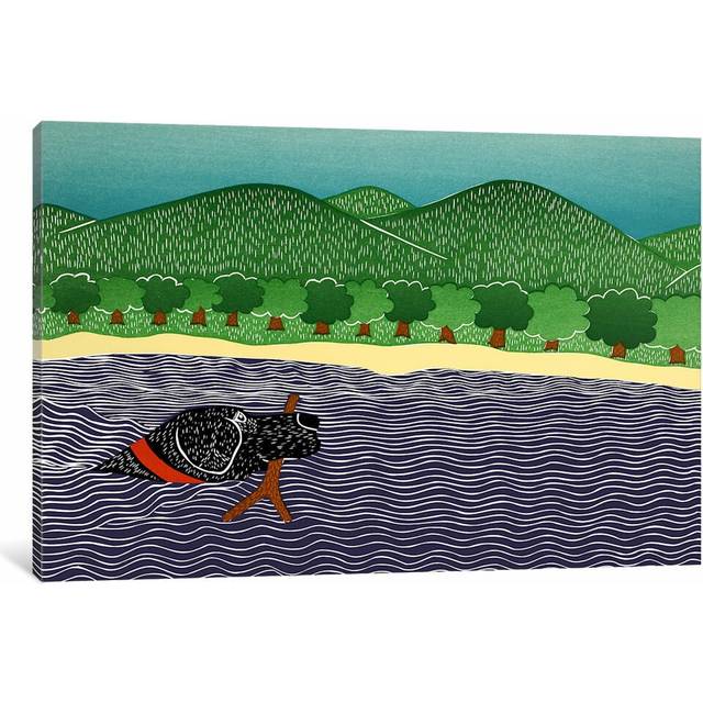 'I Like Sticks' Painting on Wrapped Canvas (66.04 cm H x 45.72 cm W x 1.91 cm D)