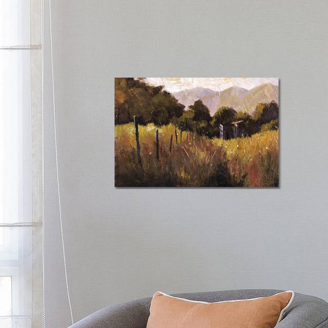 Tuscany, Italy, Walking to the Rose Field II by Christopher Clark - Floater Frame Graphic Art on Canvas - Wrapped Canvas (45.72cm H x 66.04cm W x 1.91cm D)