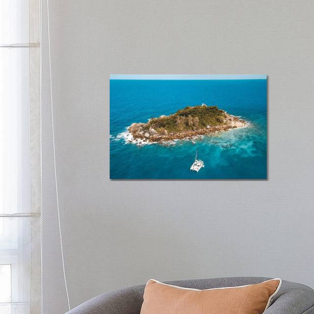 Tiny Island With Catamaran (45.72cm H X 66.04cm W)