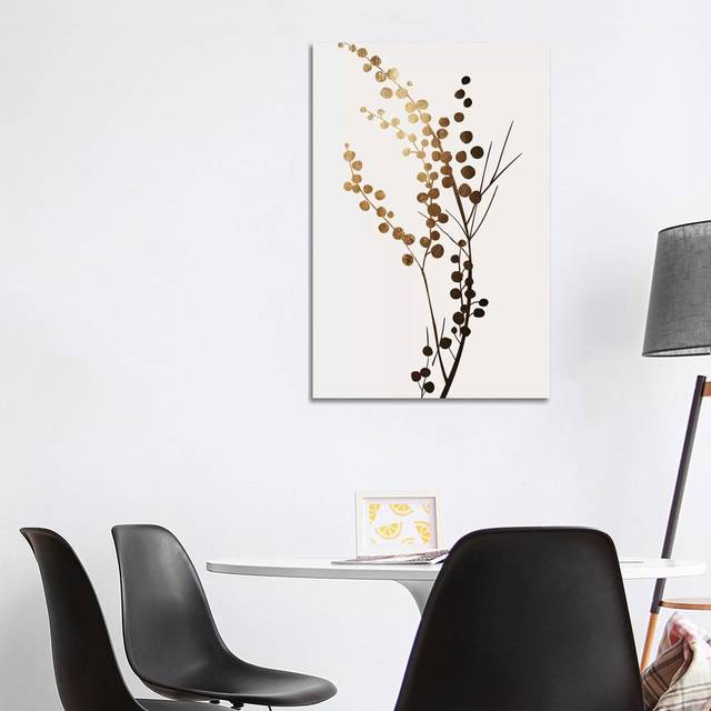 Golden Brench by Kubistika - Wrapped Canvas Art Prints (101.6cm H x 66.04cm W x 3.81cm D)