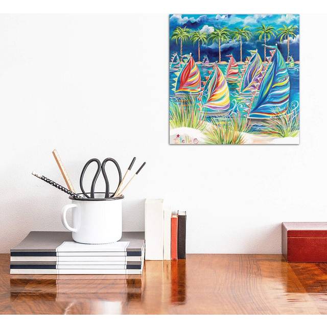 Come Sail Away by Estelle Grengs - Wrapped Canvas Painting Print (30.48cm H x 30.48cm W x 1.91cm D)