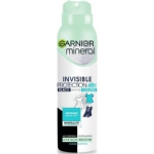 Garnier Invisible Antiperspirant Spray, Clean Cotton Scent, 150ml