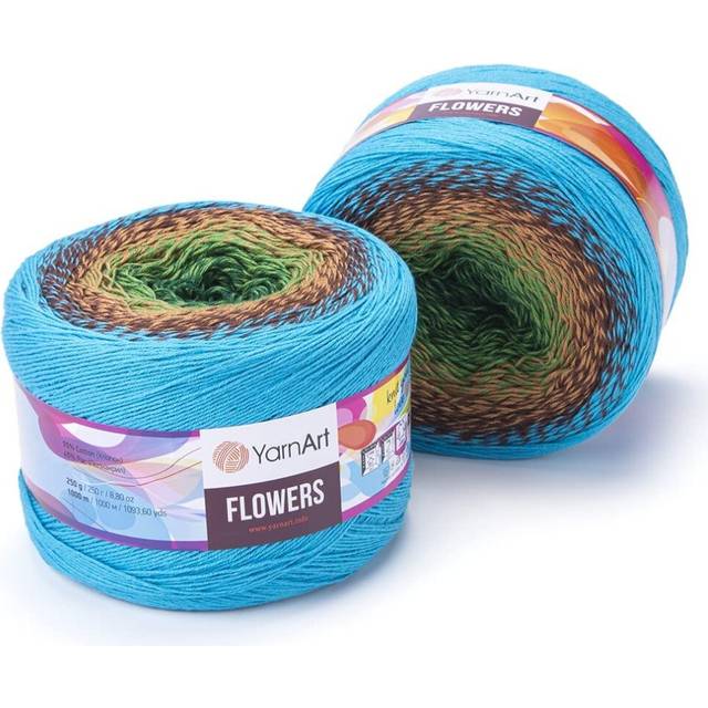 Yarn Art Flowers Yarn 55% Cotton 45% Acrylic 250gr 1094yds Multicolor