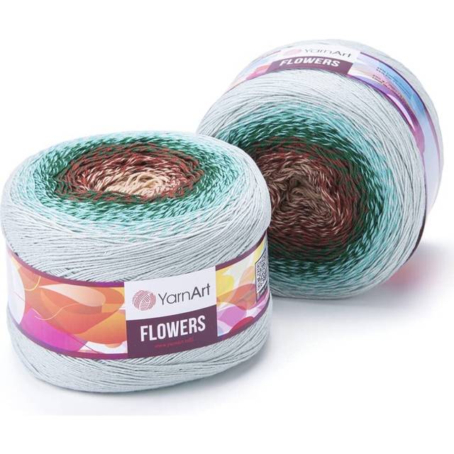 Yarn Art Flowers Yarn 55% Cotton 45% Acrylic 250gr 1094yds Multicolor