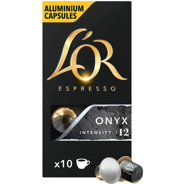 L&#39;OR Onyx - 10 kapslar till Nespresso®
