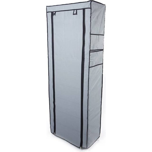 Grid Rack Shelf Closet Organizer 27 Pair Shoe Storage Cabinet - Grey (27)