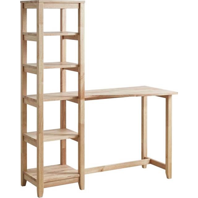 Gracie Oaks Linus Desk Natural 150cm H X 120cm W X 47.5cm D