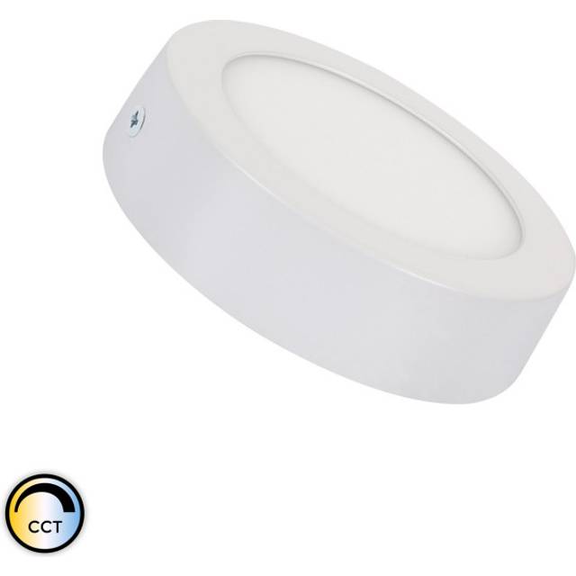 6W Round Selectable White LED Flush Ceiling Light D110 mm