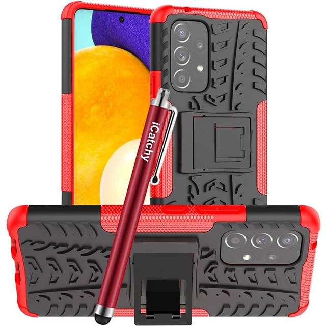 (Red) Samsung Galaxy A53 5G Dual Layer Shockproof Cover