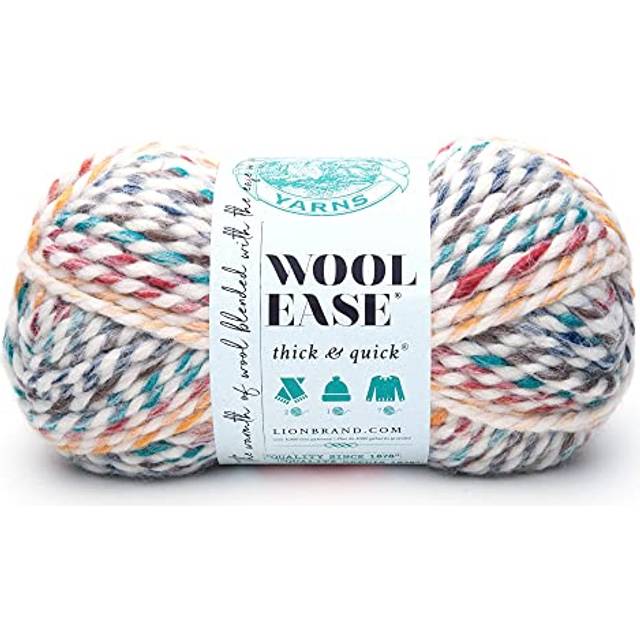 Lion Brand Yarn Company 80 procent akryl 20 procent ull lätt tjockt och snabbt garn, Hudson Bay, en storlek, 640-610