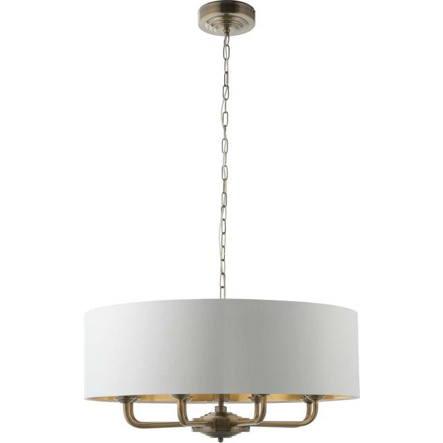 Neptune 8 Light Chandelier - Vintage White (31cm H X 70cm W X 70cm D)
