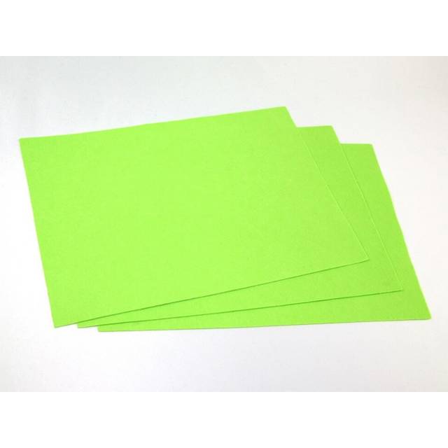 Minerva Core Range 9x12inch Acrylic Felt Fabric Sheets Zest Green