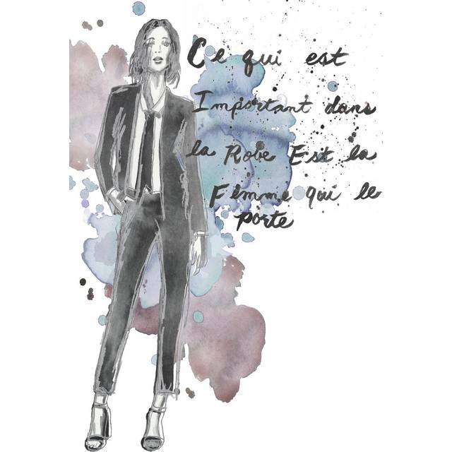 Fashion Quotes III by Naomi McCavitt - Wrapped Canvas Painting (30cm H x 20cm W)