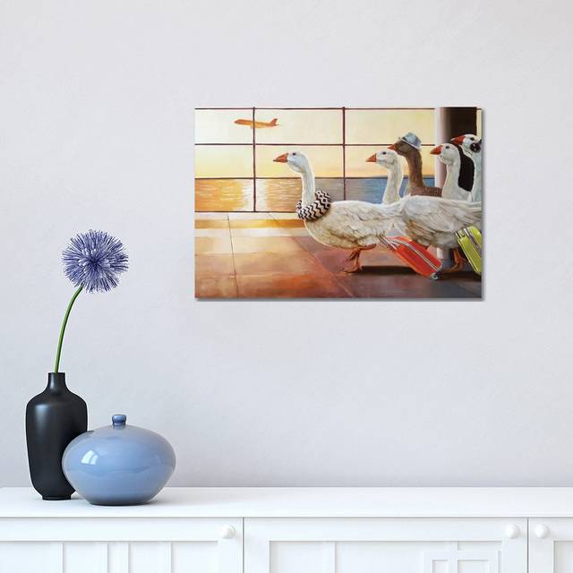 First Class Migration by Lucia Heffernan - Wrapped Canvas Painting (30.48 cm H x 45.72 cm W)