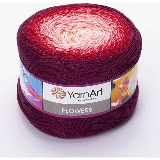 YarnArt Flowers Yarn 55% cotton 45% Acrylic 250gr 1094yds Multicolor c