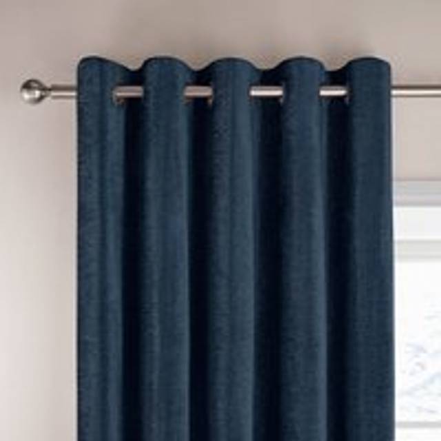 Dorma Lymington Eyelet Curtains - Navy