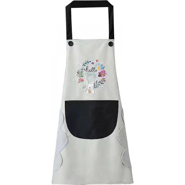Ly Bunny Aprons For Women With Pockets 2 Side Towels And Oil- Ing Kit Apron