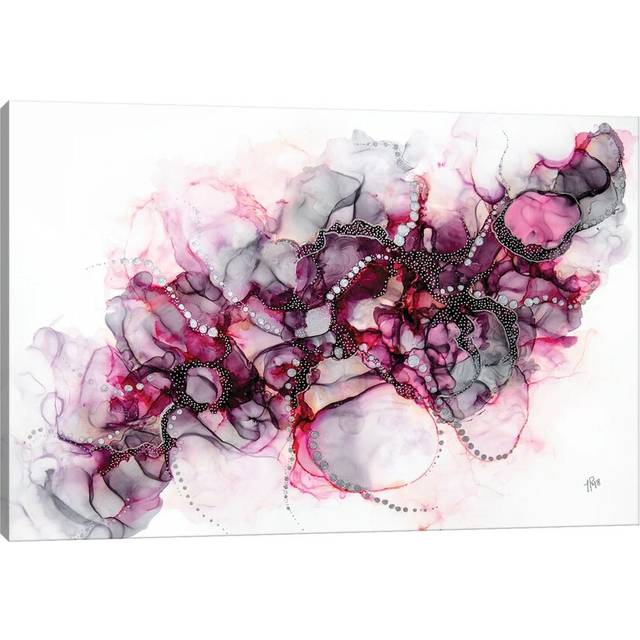 Pink Elephant in the Room by Jamie Pomeranz - Wrapped Canvas Art Prints (20.32cm H x 30.48cm W)