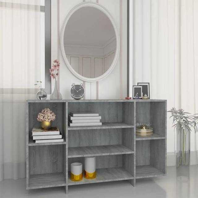 Glynna 120Cm Wide Sideboard - Grey Sonoma (75cm H X 120cm W X 30cm D)
