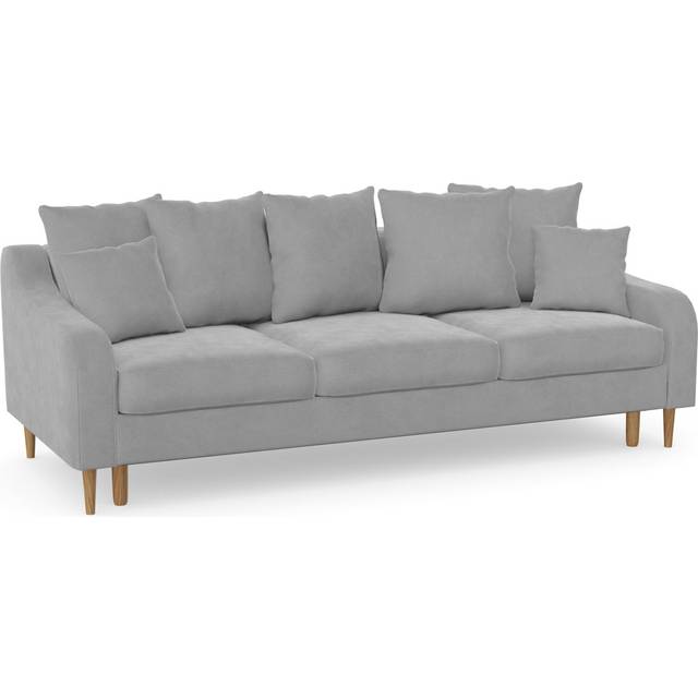 Pocono 3 Seater Sofa Bed - Soro Grey (85cm H X 221cm W X 95cm D)