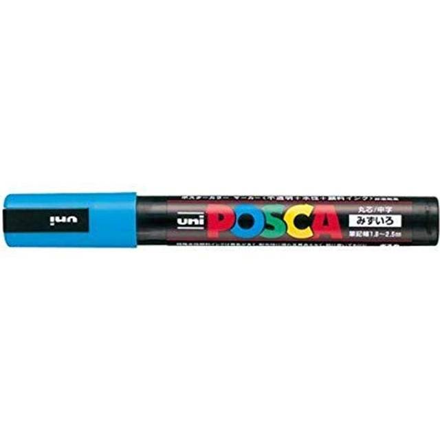 Mitsubishi Pencil Posca Light Blue 8 Set of 10 PC-5M PC5M.8 light blue