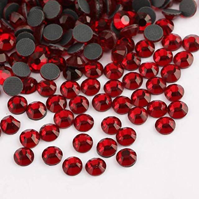 beadsland Crystal Hotfix Rhinestone Machine Cut Stone 288pcs/pkg (Dark Siam SS30/6mm)