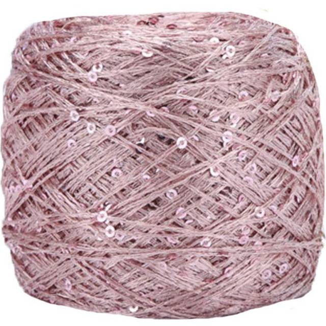 Clisil Dark Pink Sequin Yarn Sparkle Yarn Sequin Theread Accessories F