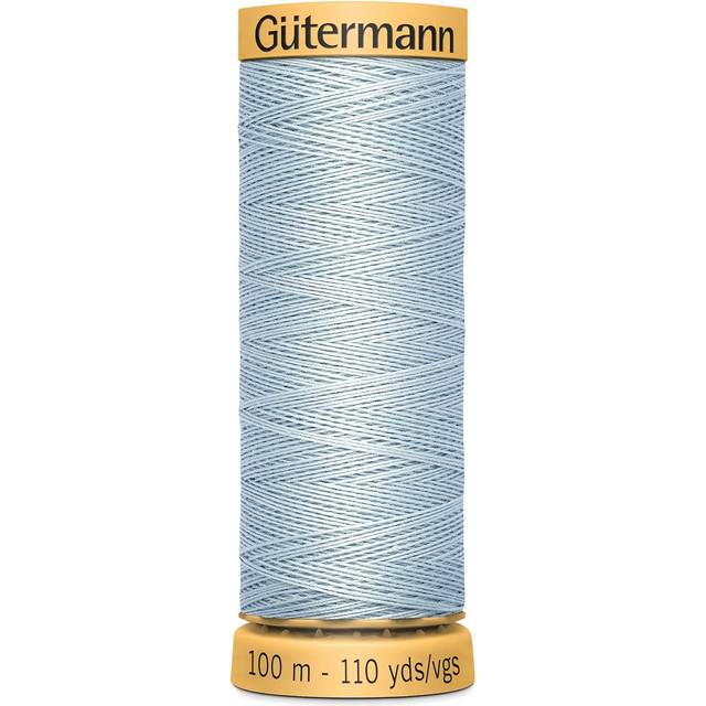 Gutermann Natural Cotton Thread 110yd  Light Blue Dawn
