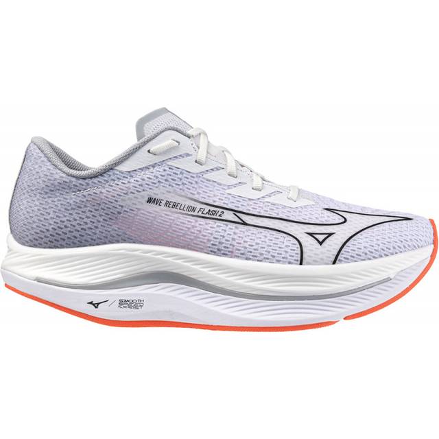 Mizuno WAVE REBELLION FLASH 2 Running Weiß/Schwarz/Gray Mist Damen Grösse 39