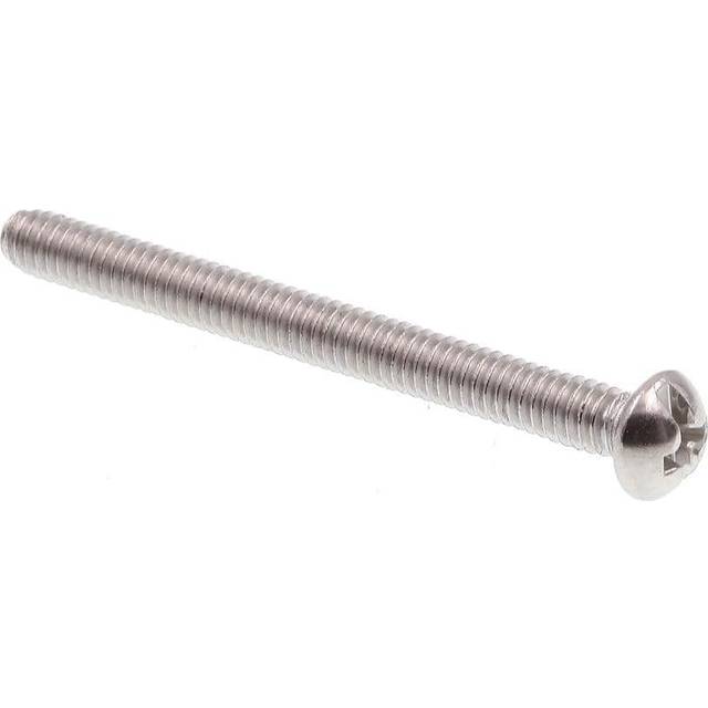 Prime-Line 9003835 Machine Screw  Round Head  Slotted/Phillips Combo  #8-32 X 1-3/4 in  Grade 18-8 Stainless Steel  Pack of 25