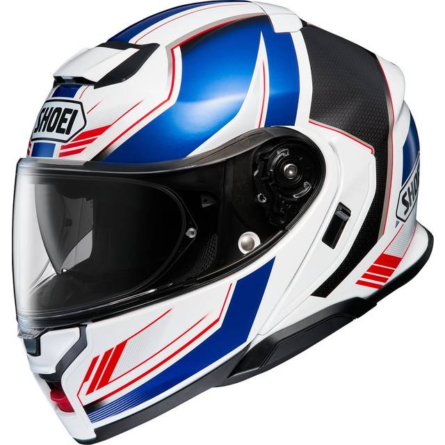 Shoei Neotec 3 Graphic Motorcycle Helmet - Medium (57-58cm) - Grasp TC10, Blue/red/white