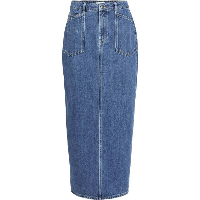 Object Collectors Item Objthylane long denim skirt Medium Blue Denim XS